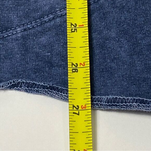 Testimony Los Angeles Medium Blue French Terry Open Front Drape Jacket Size S - Picture 4 of 16